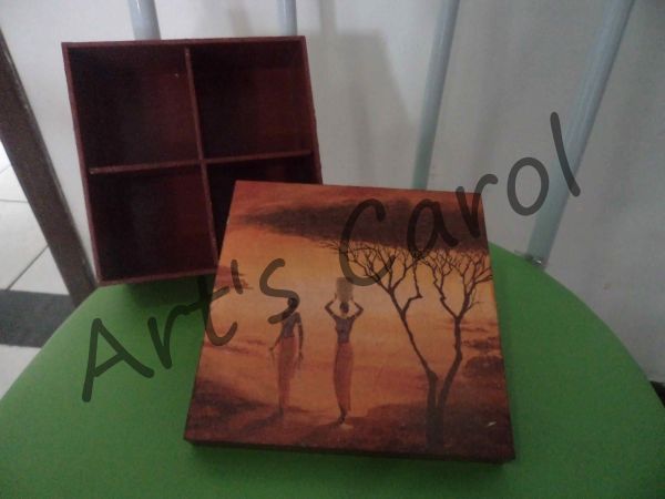 CAIXAS EM MFD COM DECOUPAGEM