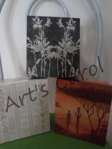 CAIXAS EM MFD COM DECOUPAGEM