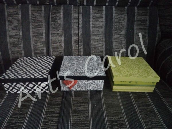 CAIXAS EM MFD COM DECOUPAGEM